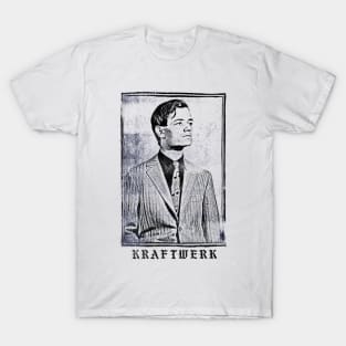 Kraftwerk //// Faded Vintage Style Fan Art Design T-Shirt